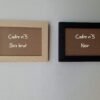 Cadre n°5 Bois brut Carte - Suspensions élastiques